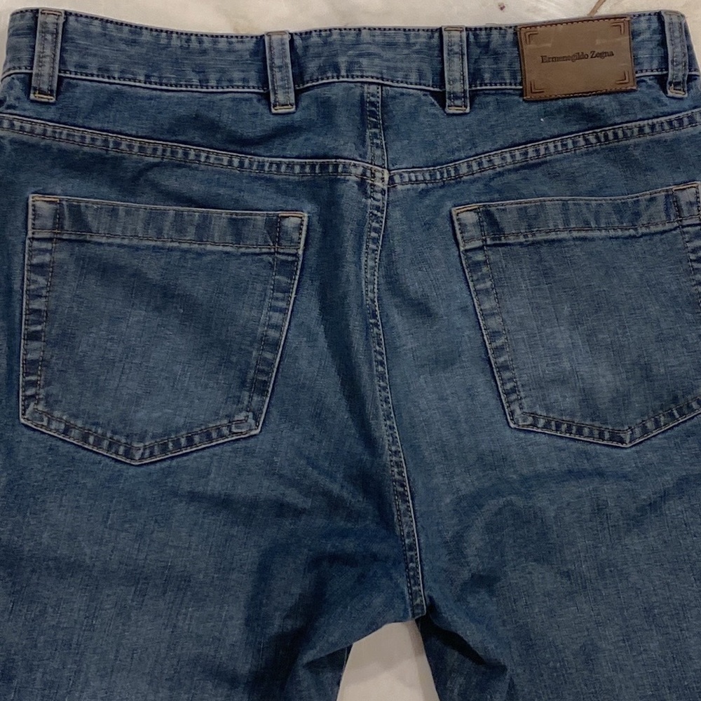 Ermenegildo Zegna men jeans blue denim size 34 straight fit